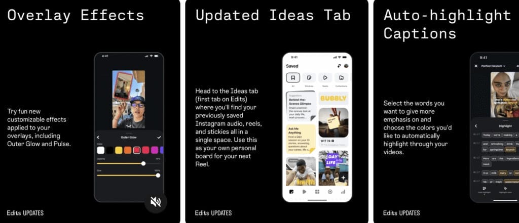 Meta Updates the Edits Video Editing App