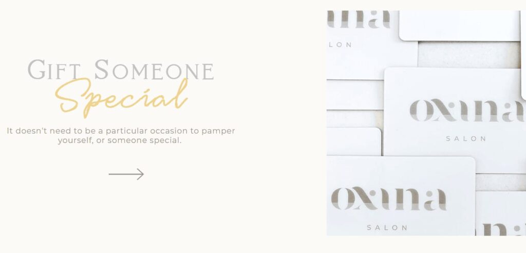Gift certificate for Oxana beauty salon