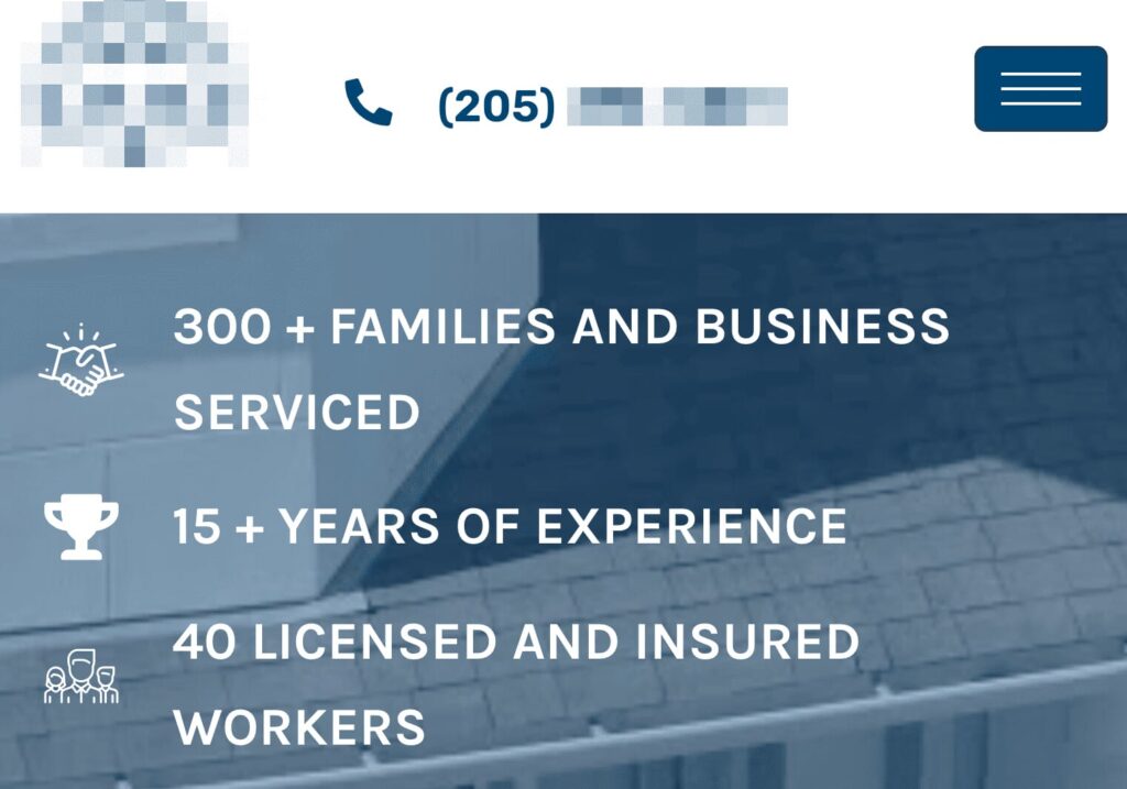 Advantages on the client's website