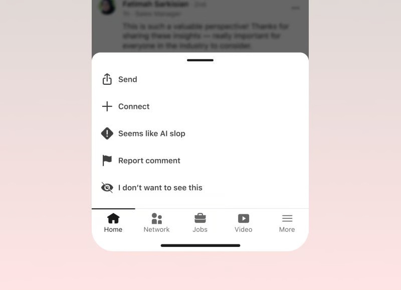 у LinkedIn можна скаржитися на «AI-сміття»