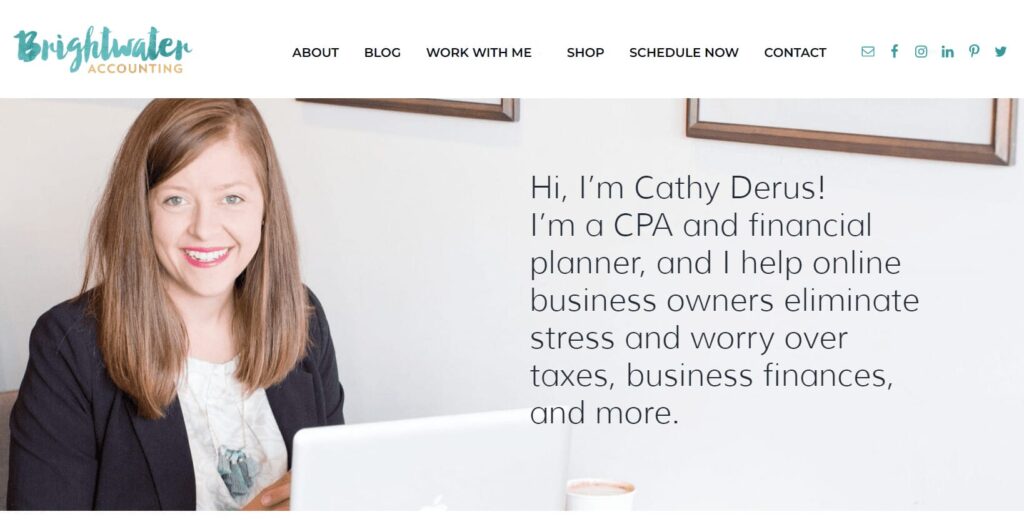 Examples of company and personal pages