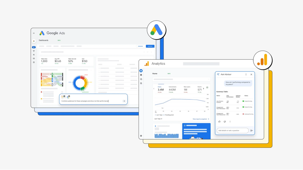 Google Ads та Analytics додають AI-пояснення показників, порівняння з конкурентами та автоматичні звіти