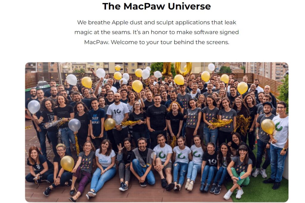 How we designed the MacPaw company page