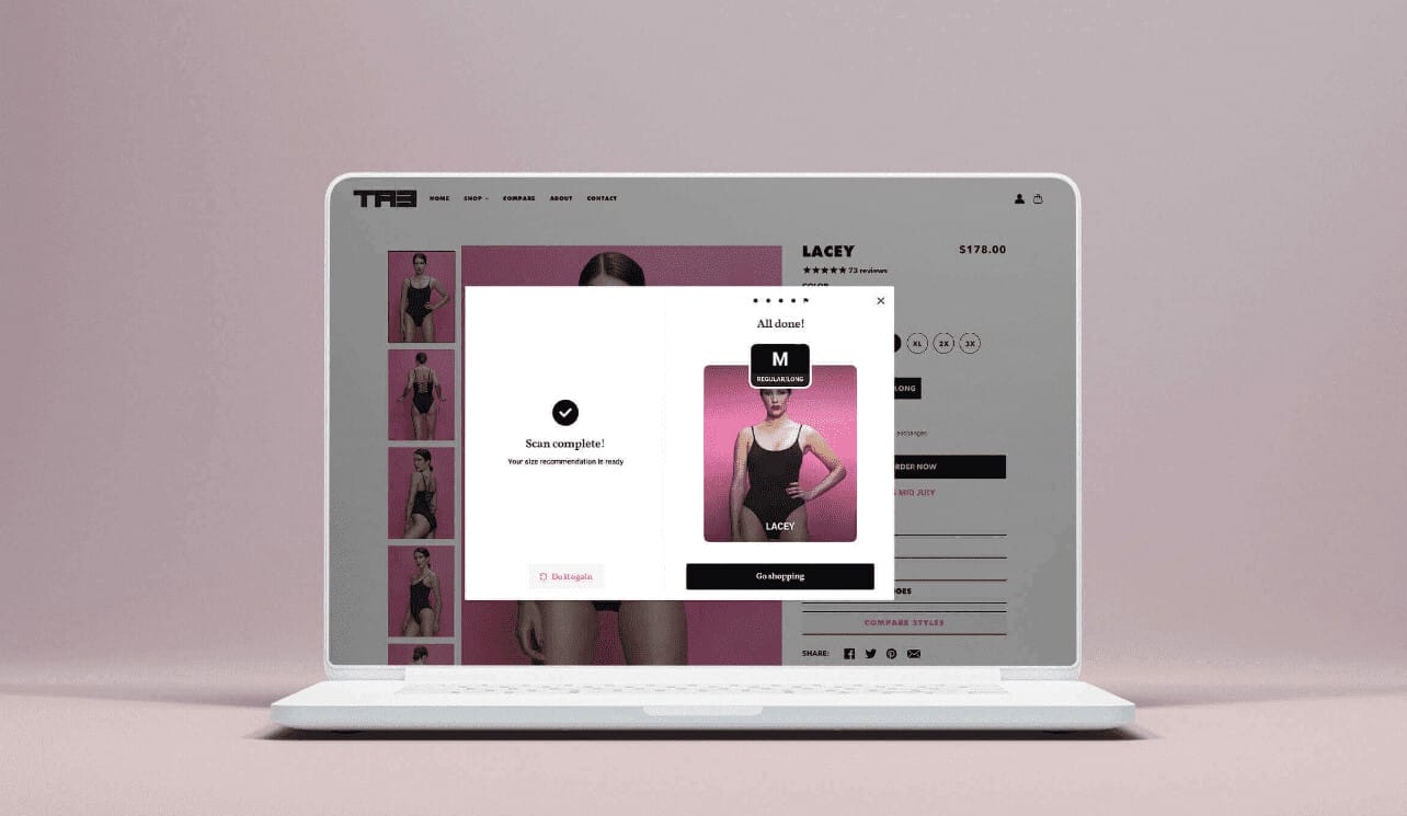 Applications for creating an online fitting room