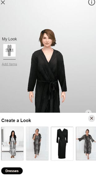 You can also make the mannequin look as much like you as possible