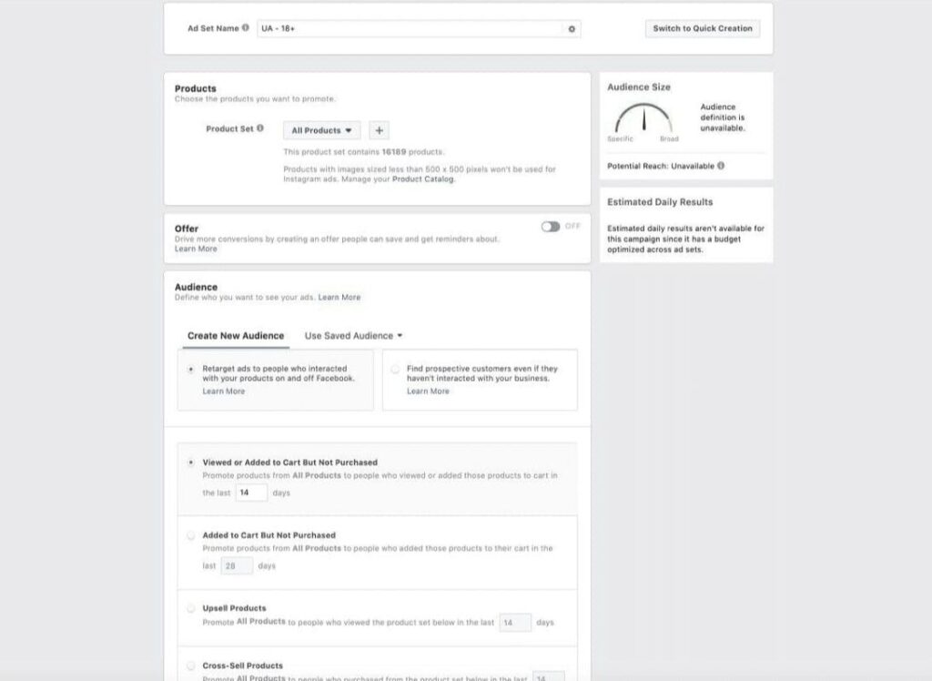 Facebook запропонує обрати аудиторію