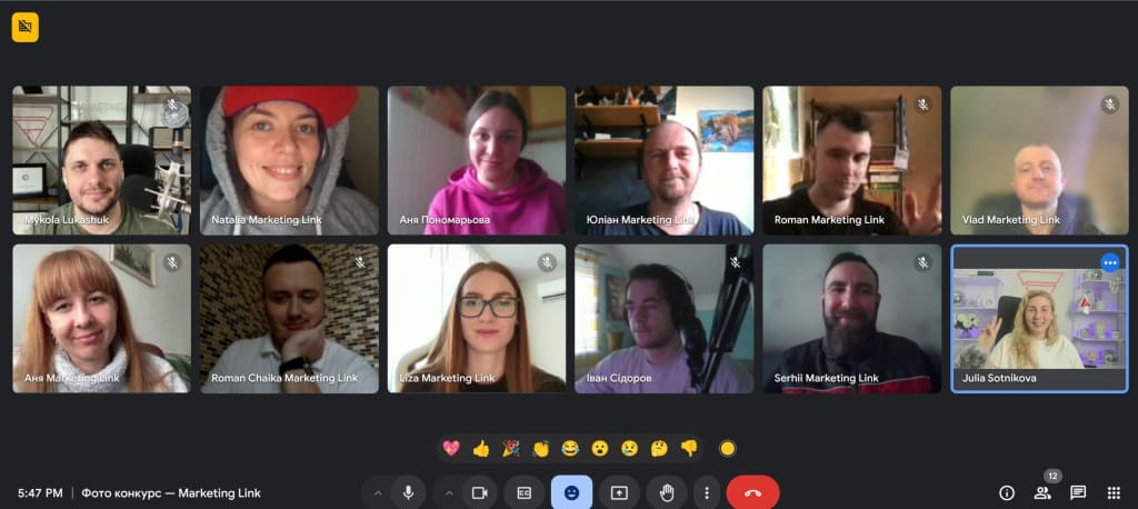 marketing team