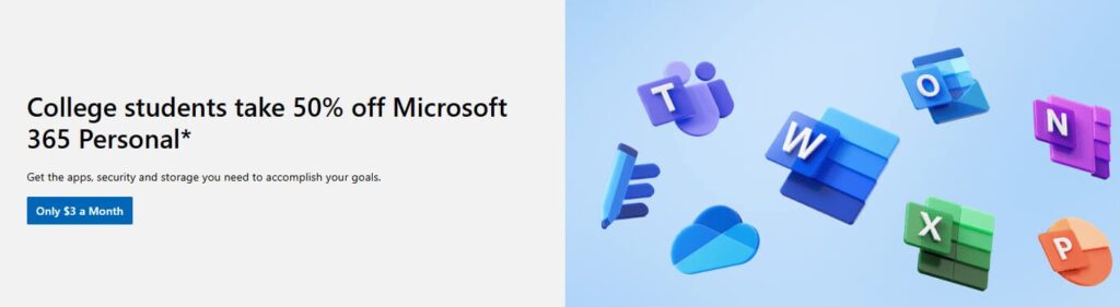 Great discount for students from Microsoft