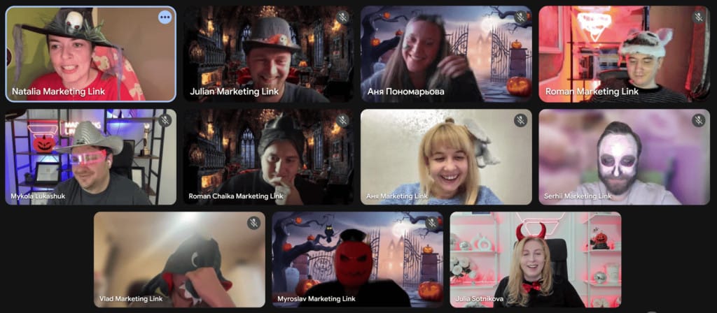 Загальний кадр учасників Halloween 2025 від Marketing Link