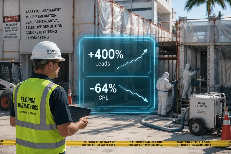 Tripled Sales for a Florida Asbestos Company—Google Ads Case Study