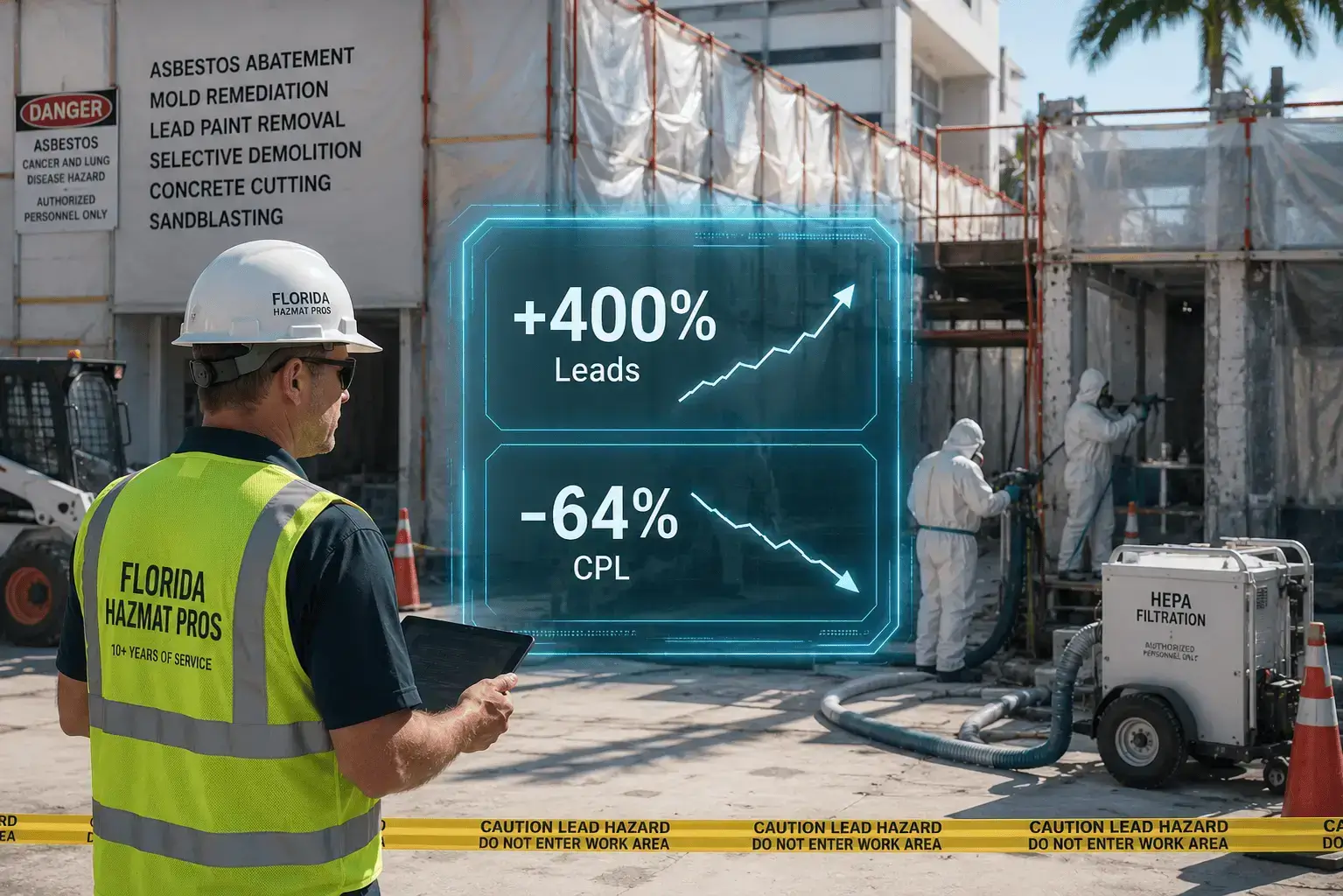 Tripled Sales for a Florida Asbestos Company—Google Ads Case Study