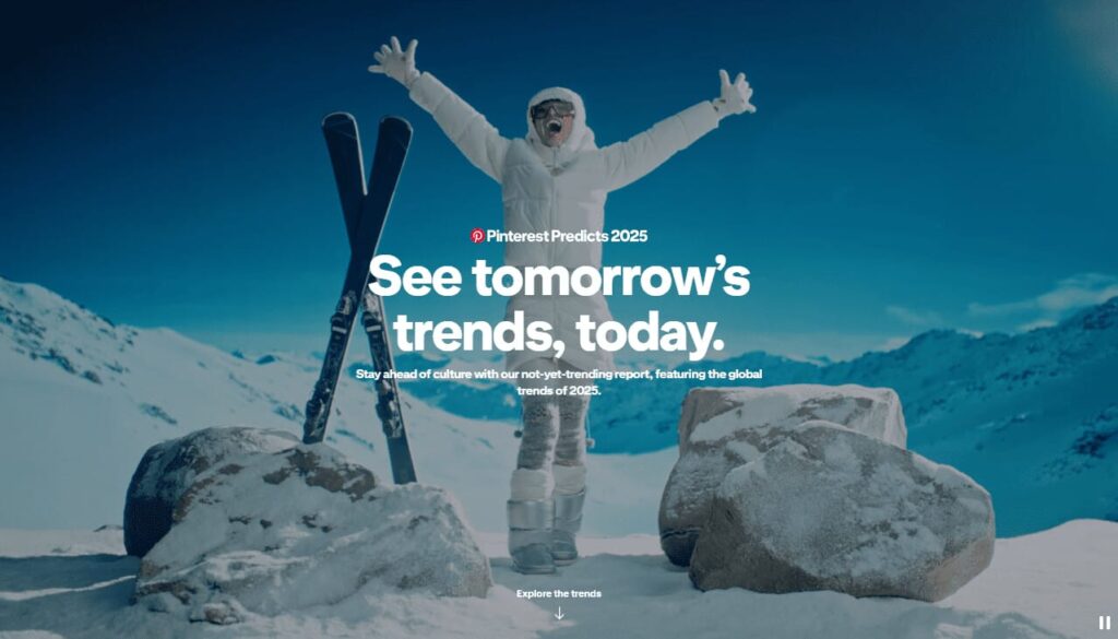 Call to review new trends on Pinterest