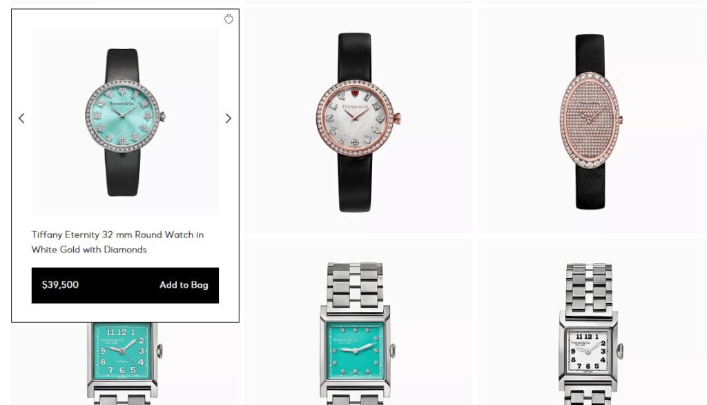 Tiffany & Co Watch Catalog