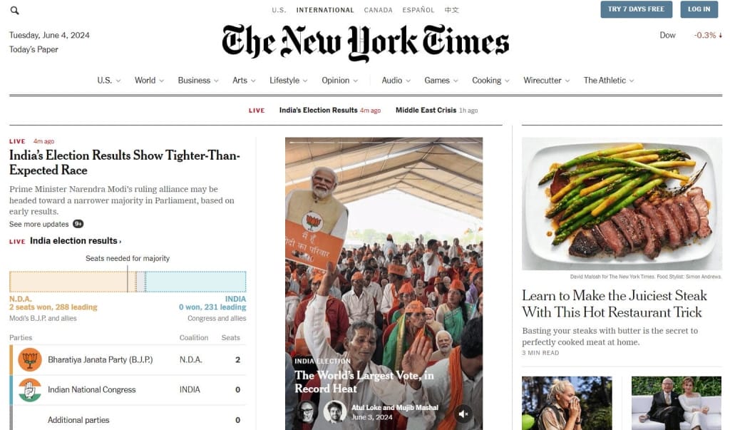 Новинний портал The New York Times