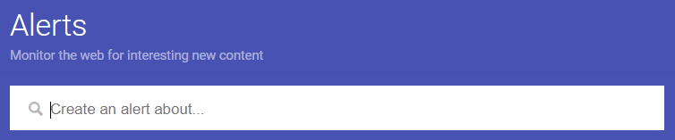 Google Alerts tool for crowd marketing