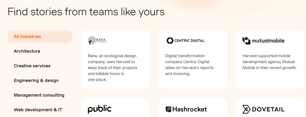 Examples of successful use of the service