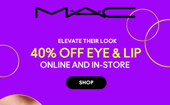 MAC: знижка 40% на товари для очей та губ