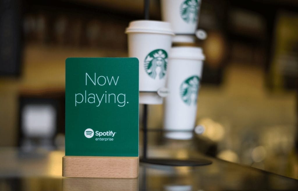 Spotify collaboration with Starbucks