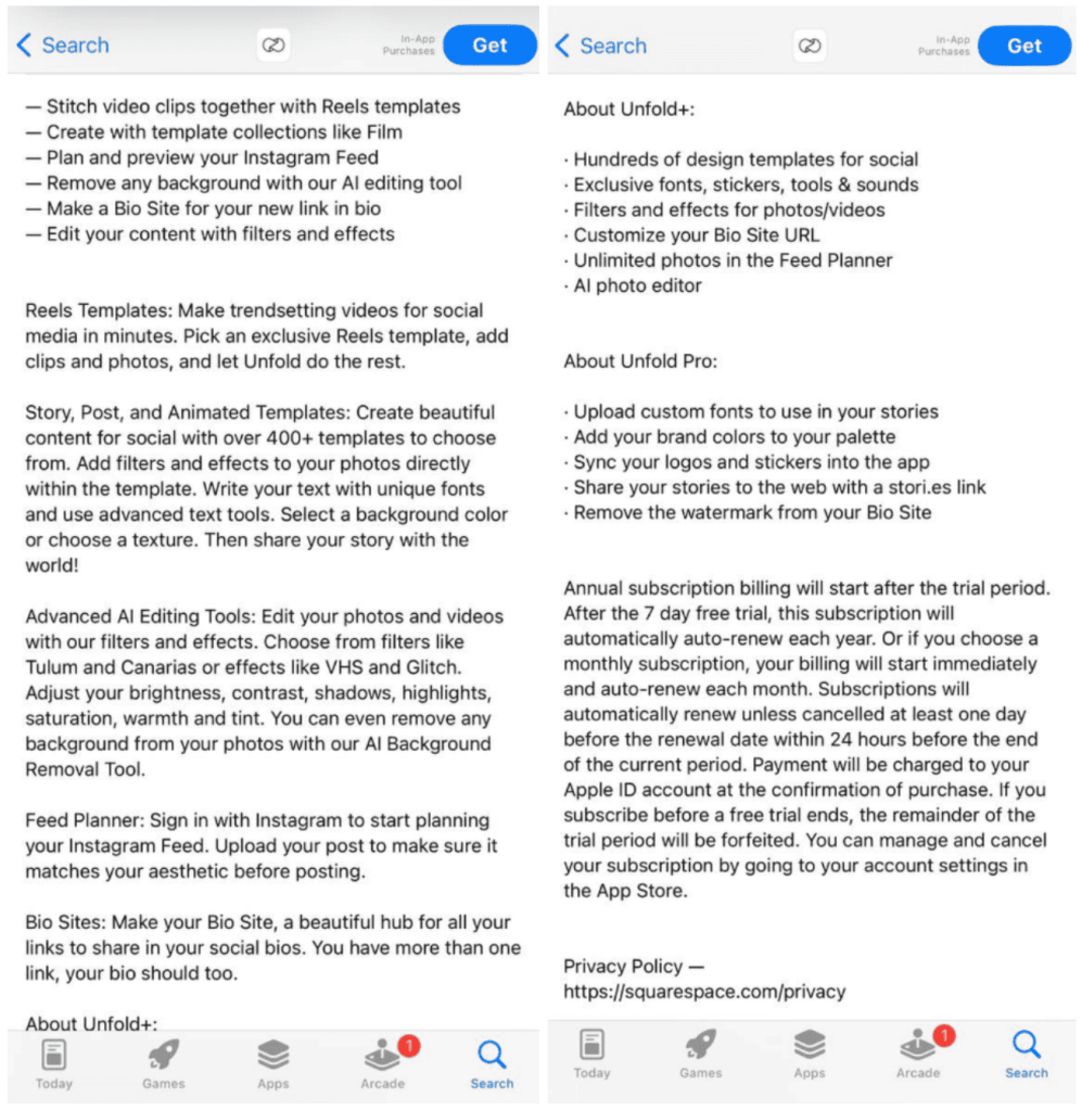 Example of a correctly structured text in an article